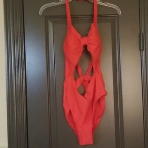 One-piece Rachel Roy Red Bathing Suit